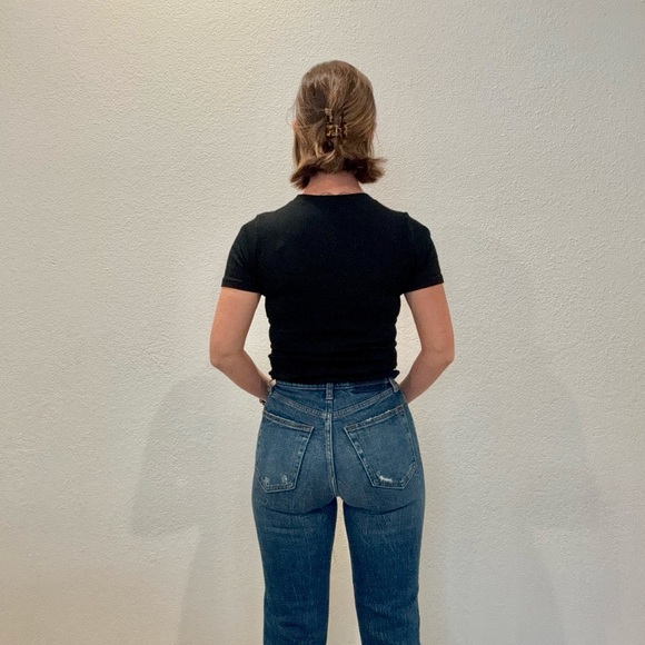 Abercrombie & Fitch women’s jeans ankle straight ultra high rise Size 25 - Picture 8 of 8